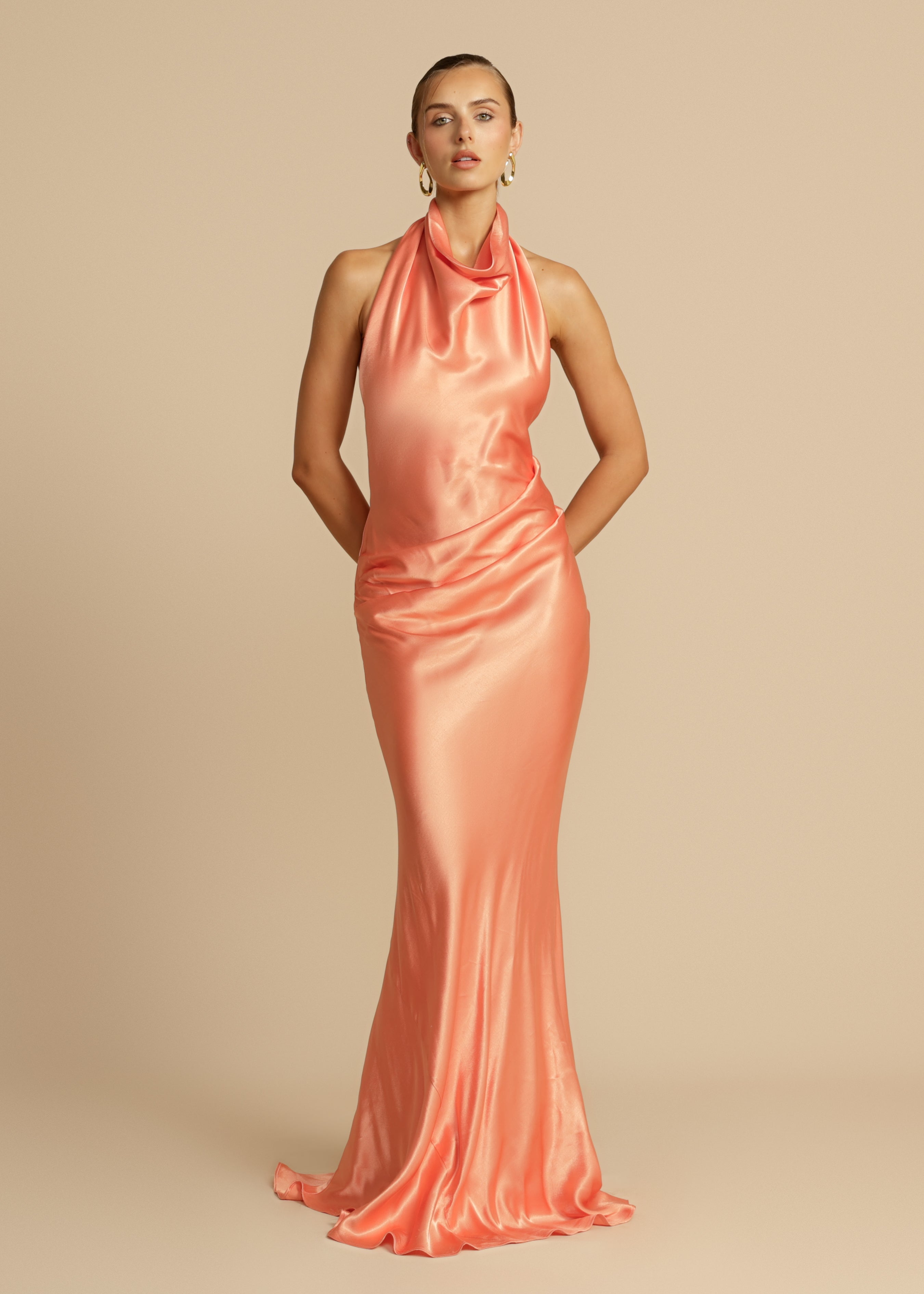 Amara Satin Maxi Dress