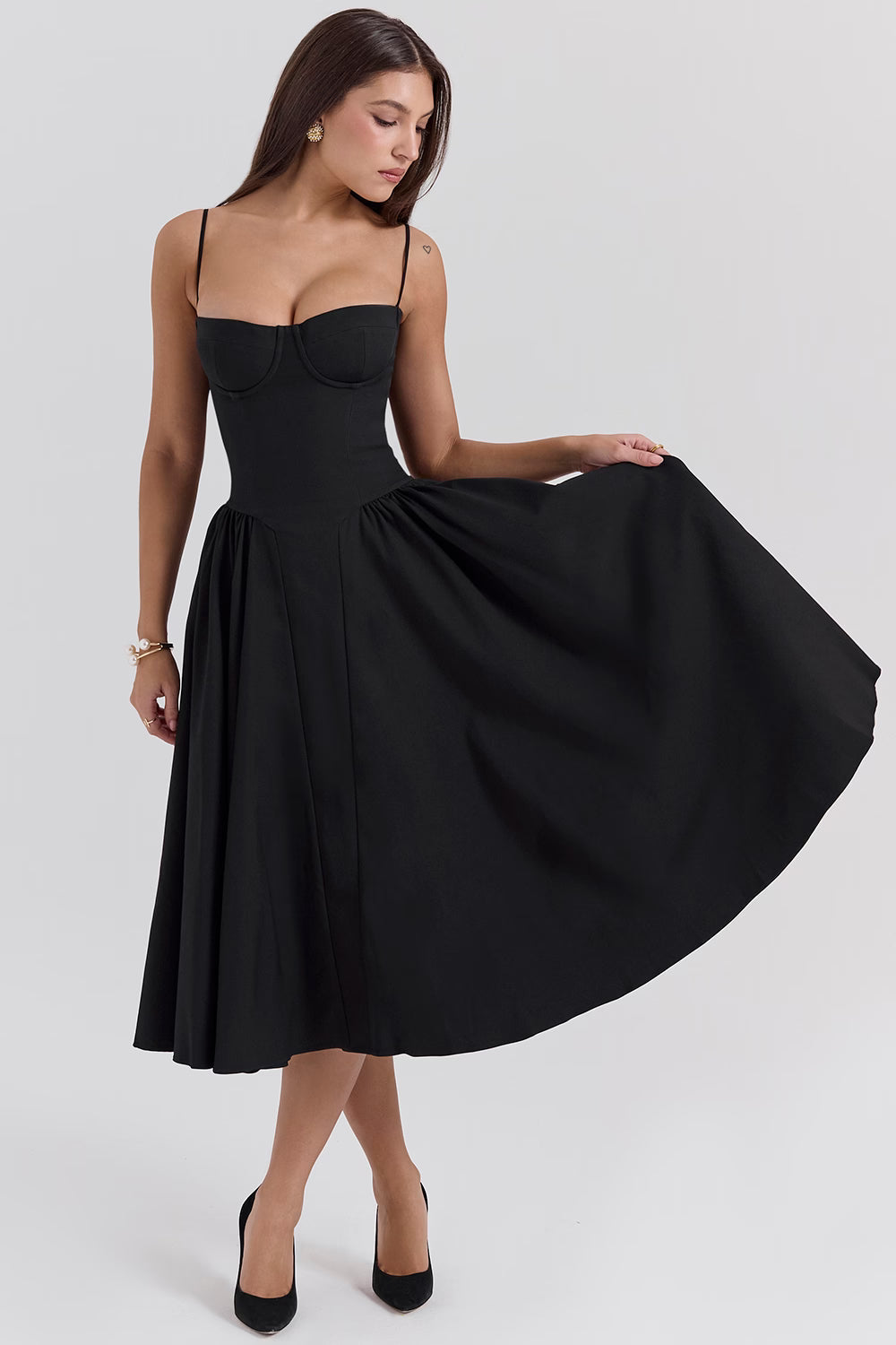 Lory Elegant Midi Dress