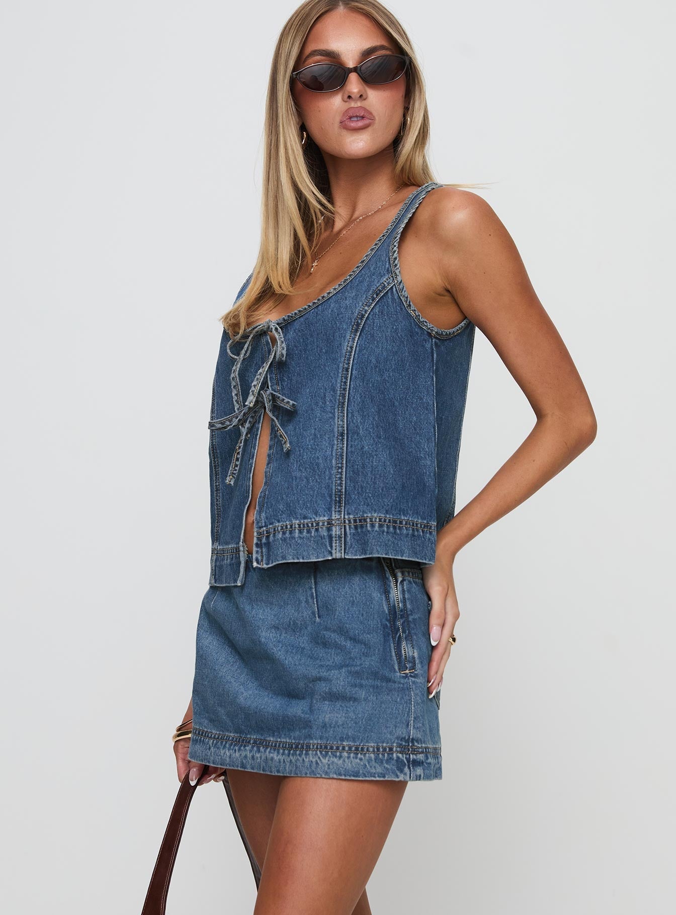 Steffy Denim Two-Piece Set