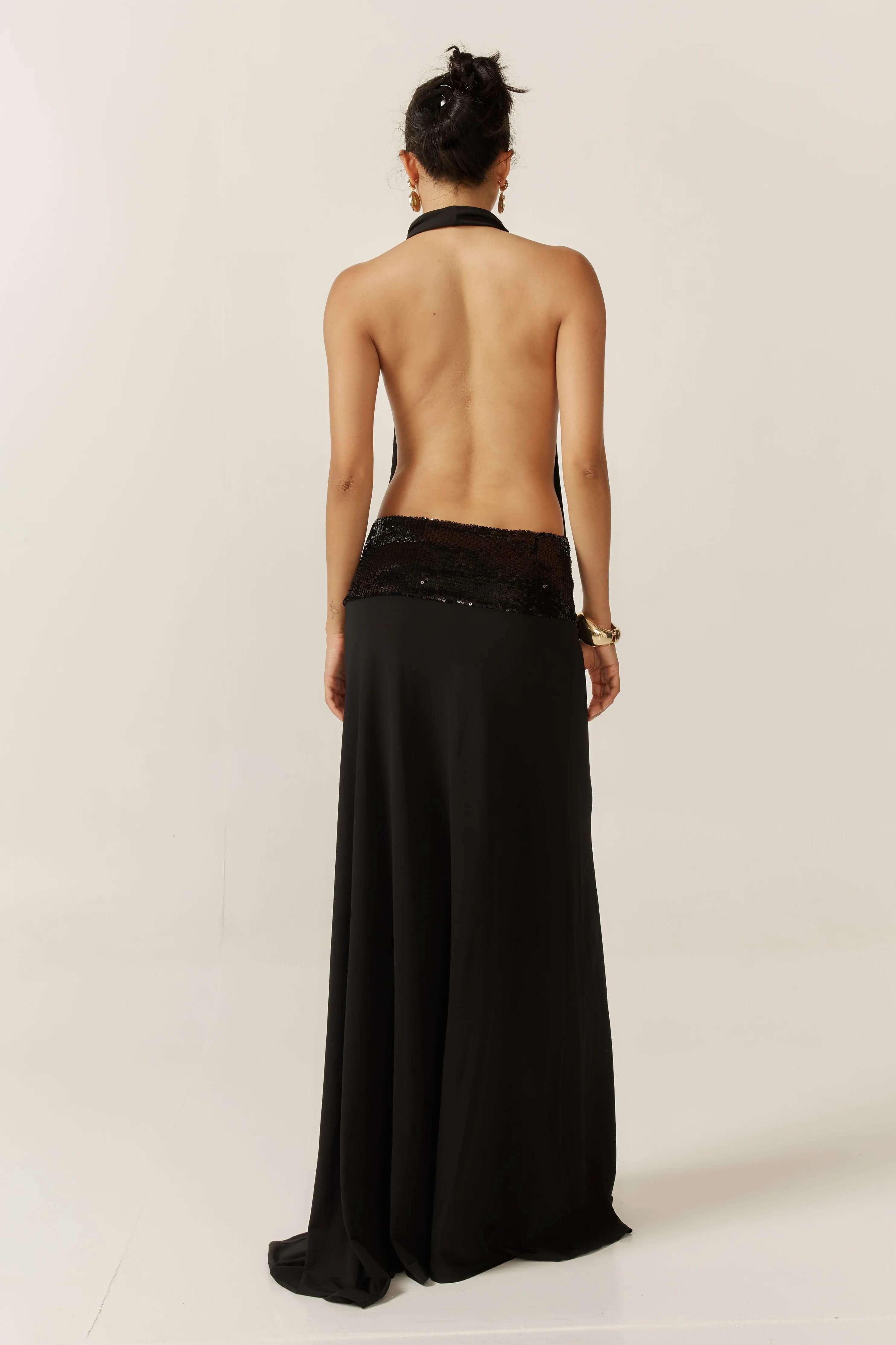 Goldie Halter Neck Maxi Dress
