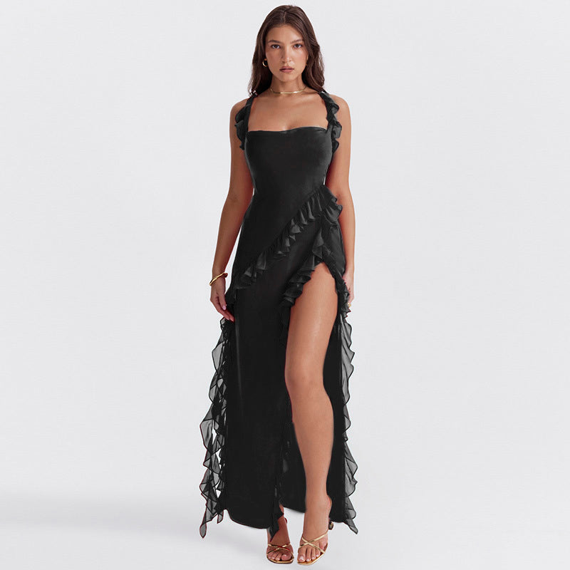 Ayla Ruffle Maxi Dress