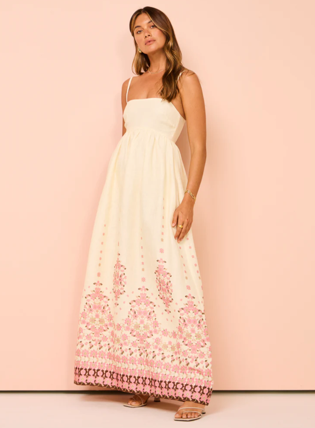 Marigold Floral Maxi Dress