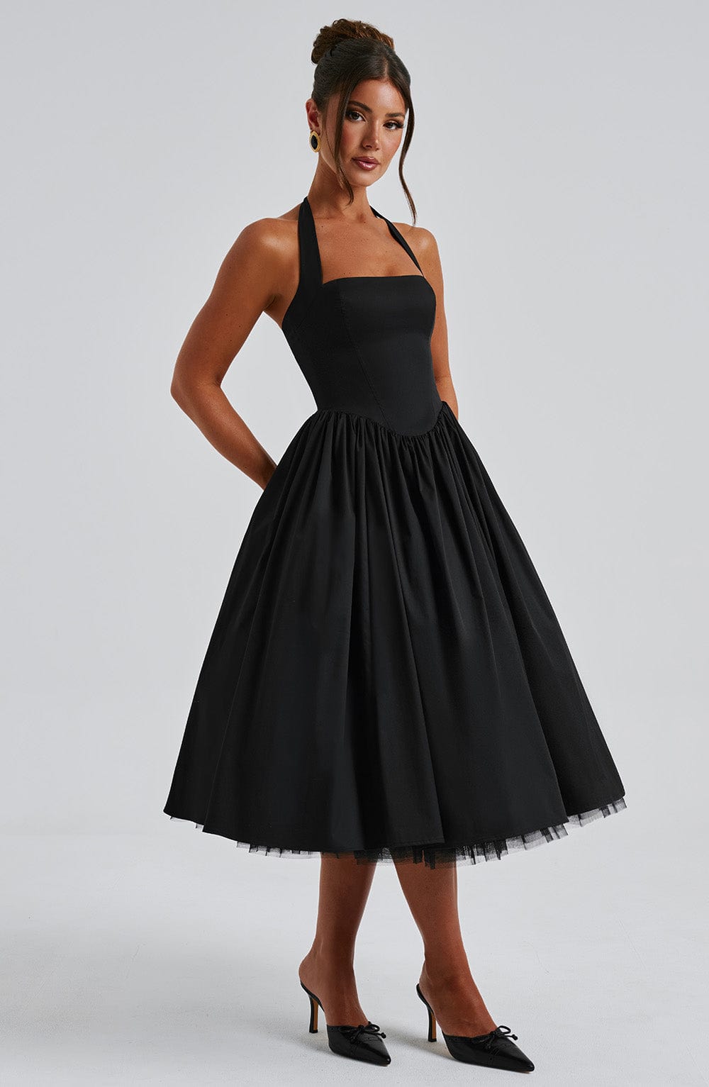 Alba Elegant Midi Dress