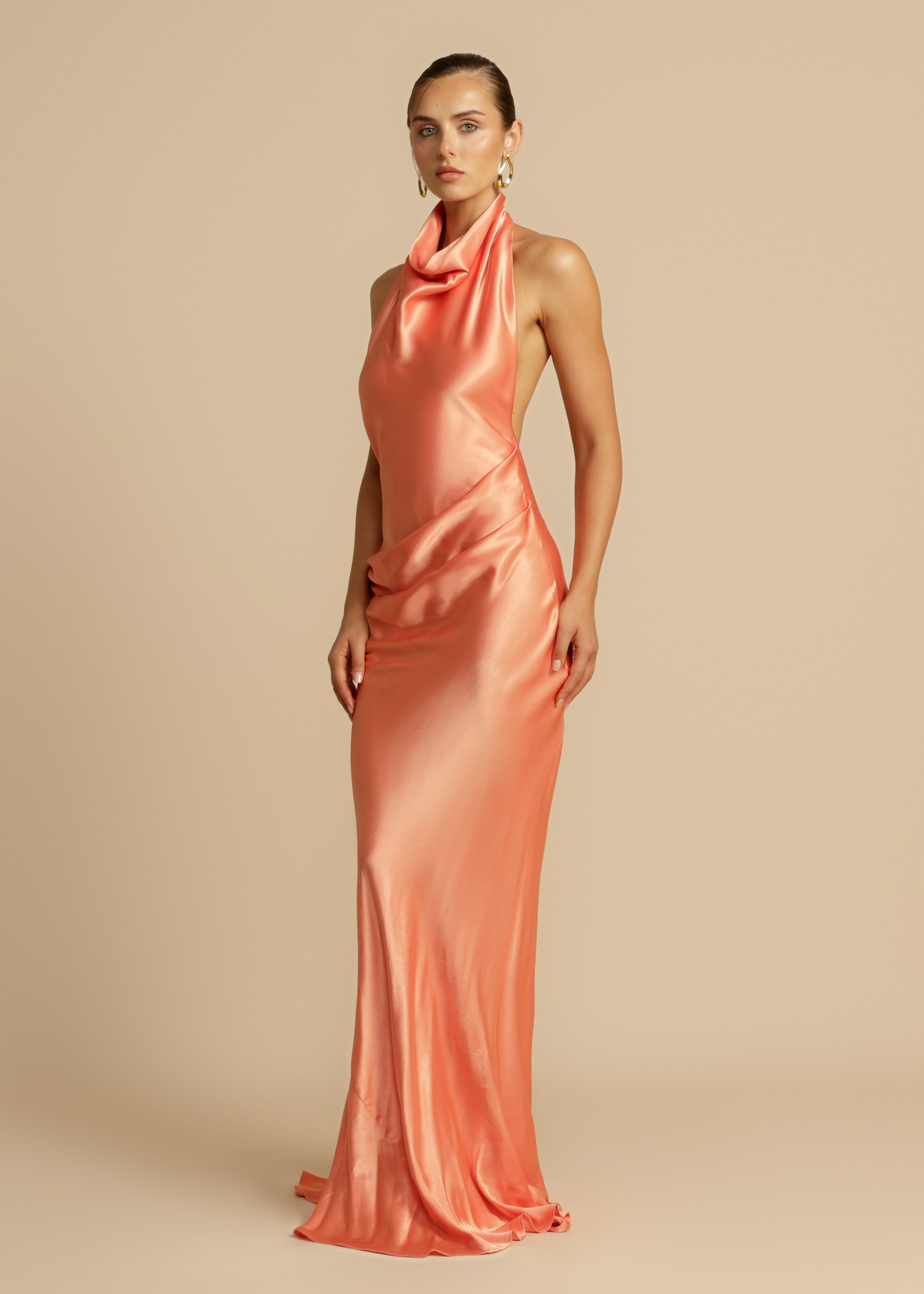 Amara Satin Maxi Dress