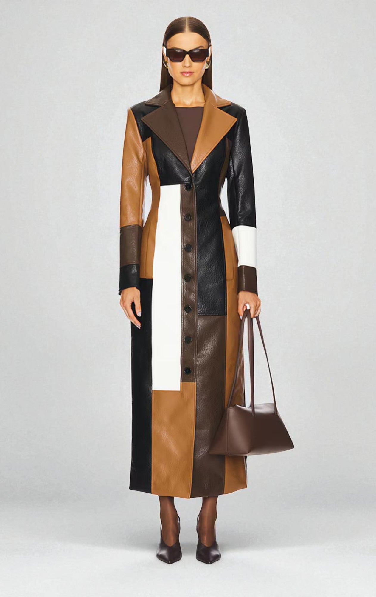Hazel | Leather Coat