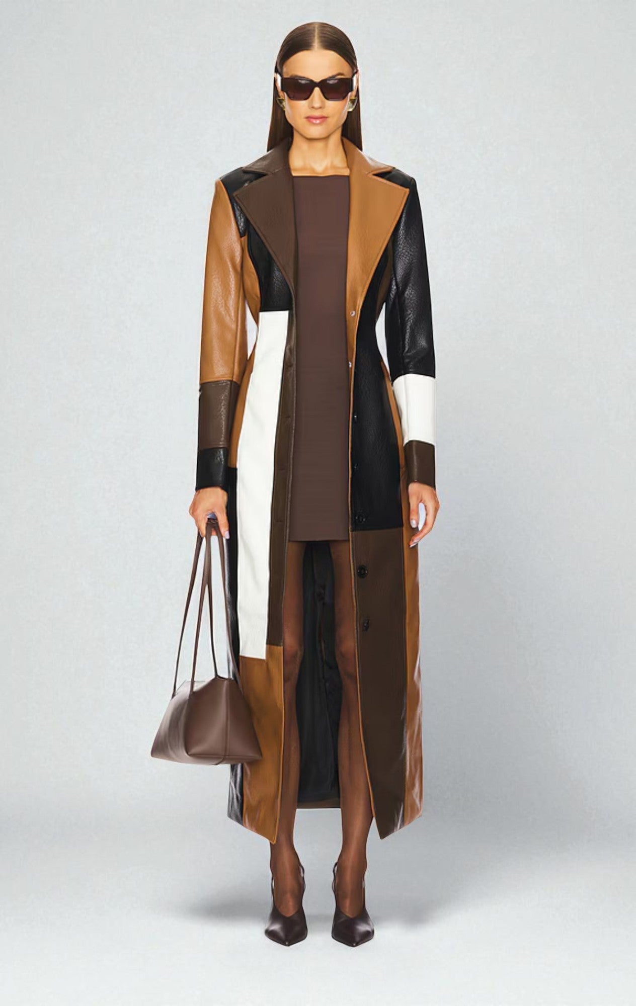 Hazel | Leather Coat