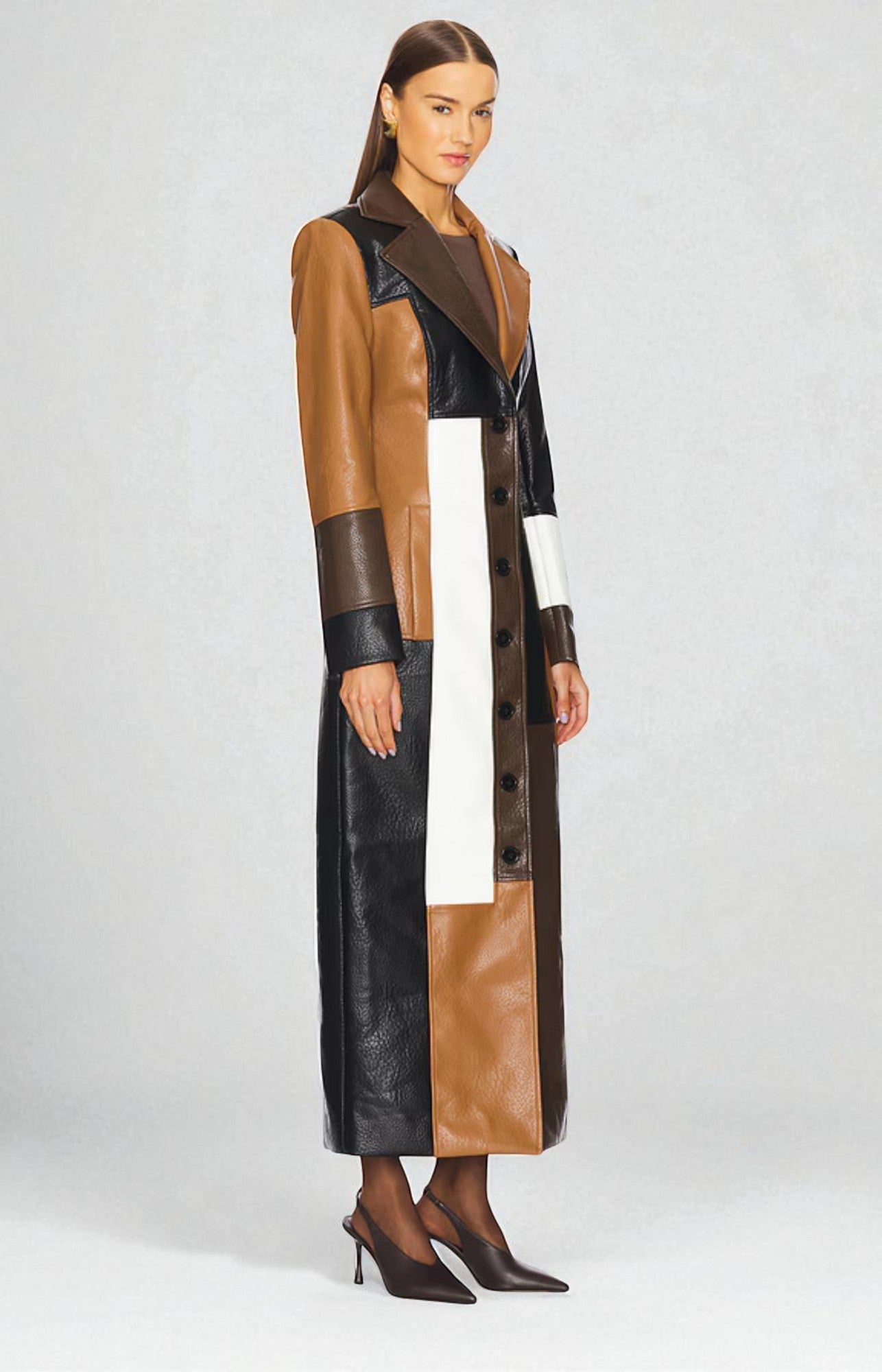 Hazel | Leather Coat