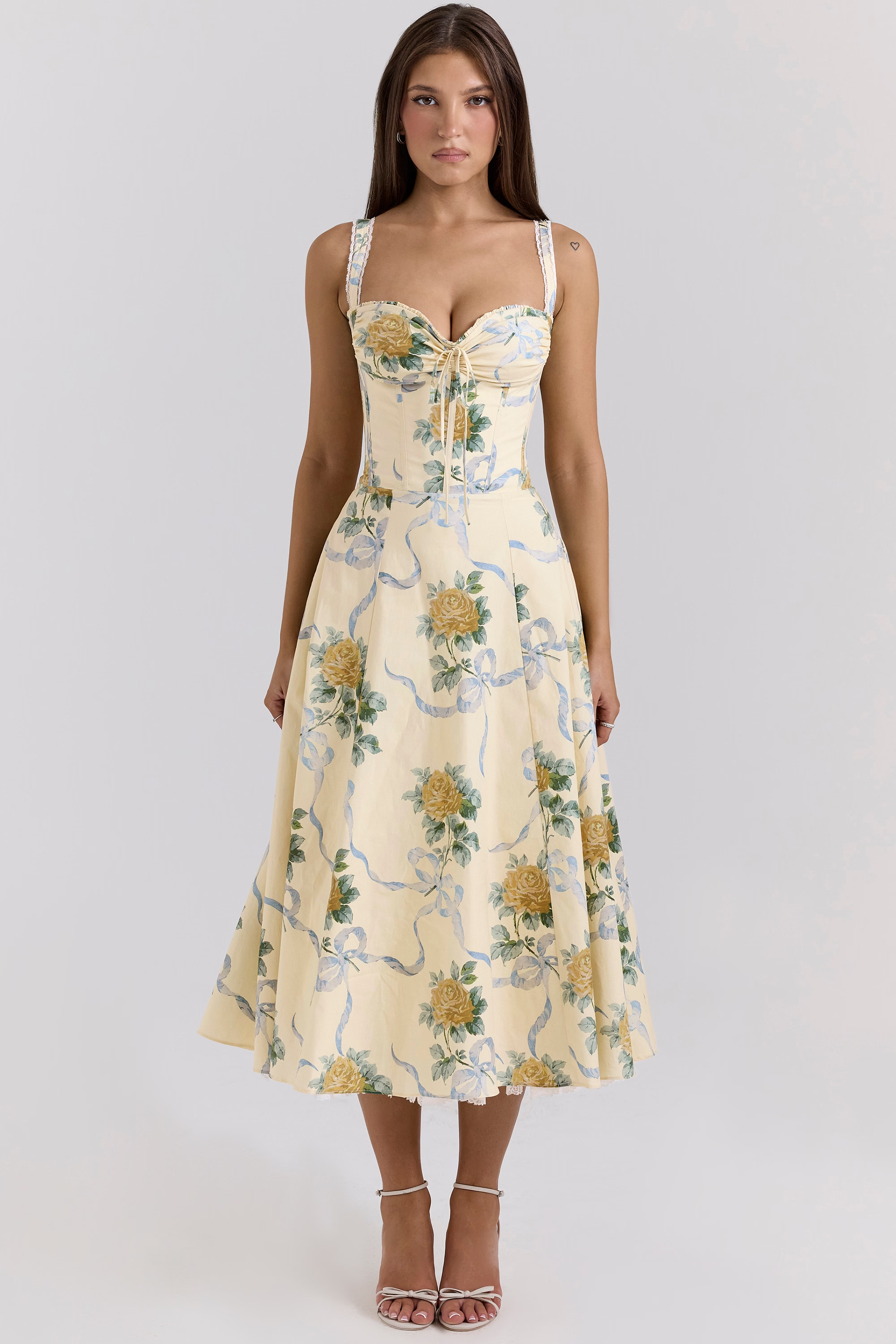 Abella Floral Midi Dress