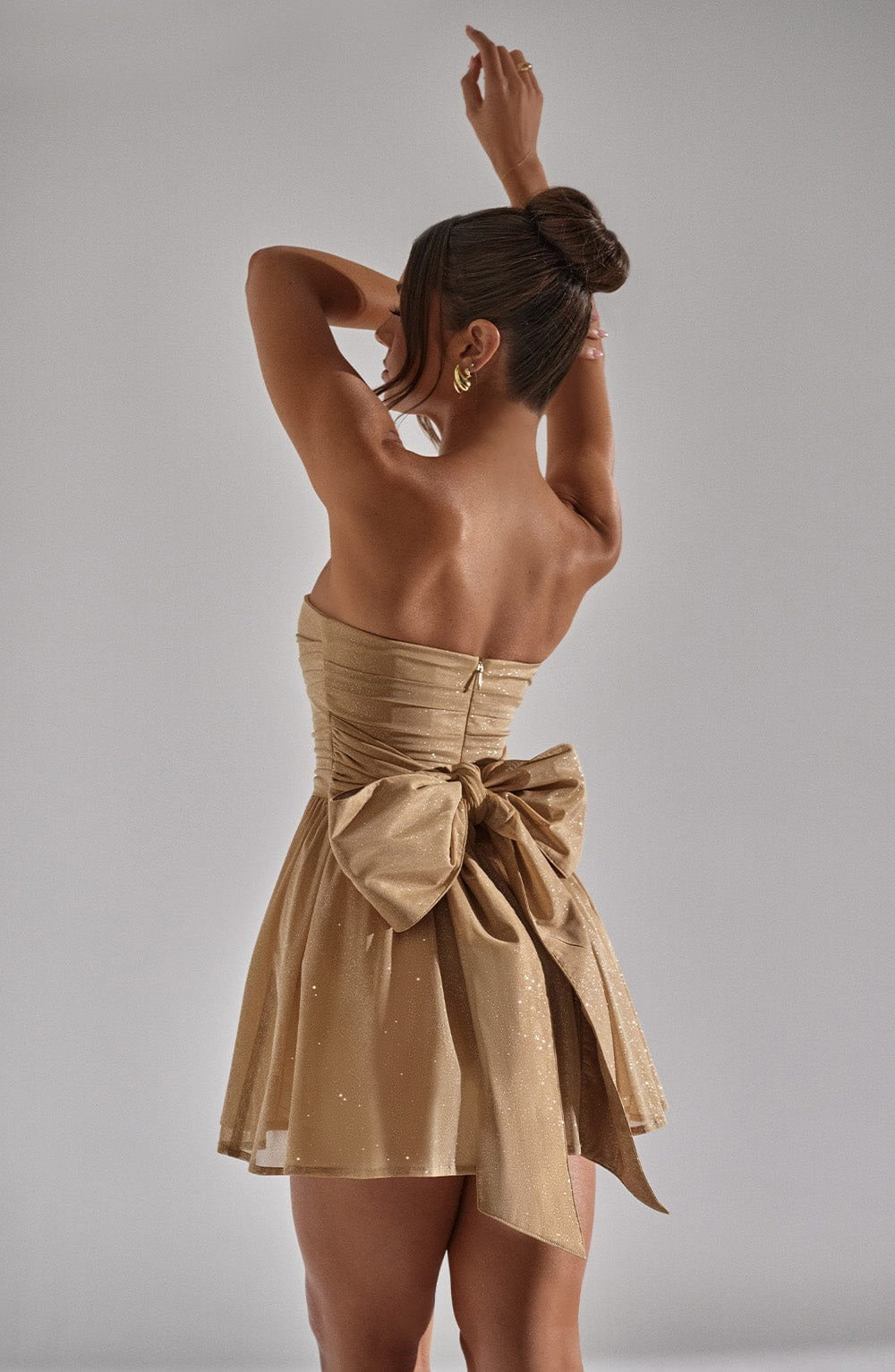 Madeline Patchwork Strapless | Mini Dress